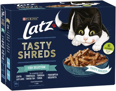 LATZ TASTY SHREDS KALALAJITELMA - Kissan märkäruoka - 7613037529203 - 1