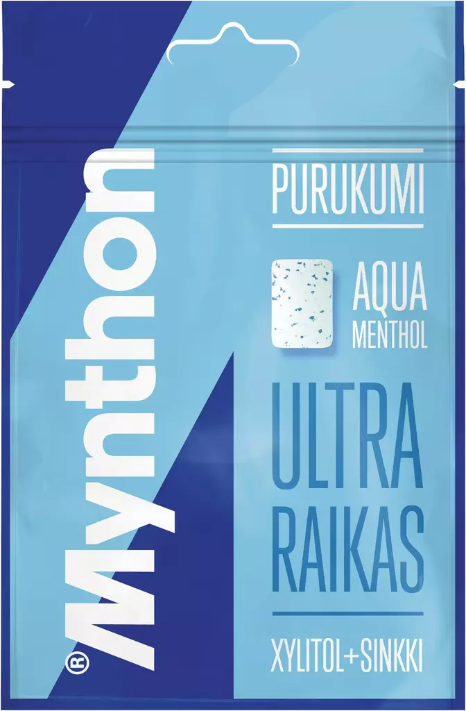 MYNTHON PURUKUMI 44G AQUA - Purukumit ja pastillit - 6420256013083 - 1