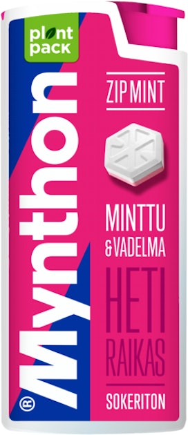 MYNTHON ZIP MINT VADELMA 30G - Purukumit ja pastillit - 0000064031323 - 1