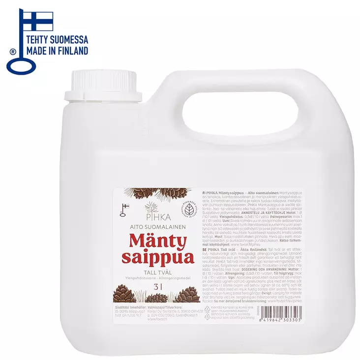 MÄNTYNESTESAIPPUA 3 L - Yleispuhdistusaineet - 6419642303303 - 1