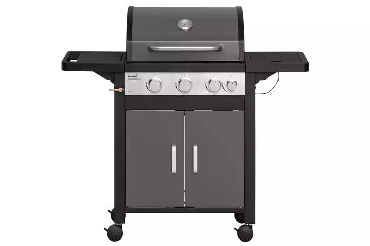 Mustang Kaasugrilli Monterey 3+1 harmaa - Grillit ja savustimet - 6410413128613 - 1