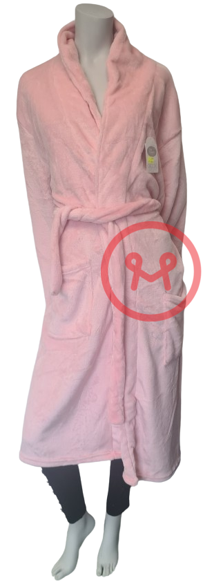 N Fleece aamutakki pinkki - Naisten aamutakit ja kylpytakit - 6438159381833 - 1