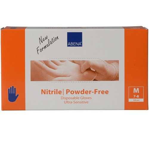 NITRIILI KÄSINE ABENA M-KOKO 100KPL/LTK - Suojavaatteet, -käsineet ja -tarvikkeet - 5703538241093 - 1