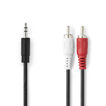 Nedis Stereoäänikaapeli | 3.00 m | Musta - Äänikaapelit - 5412810306213 - 1