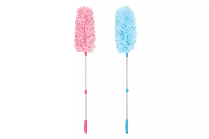 Nord Clean Pölyhuiska mikrokuitu teleskooppivarrella satunnainen väri. - Pölyhuiskat ja mattopiiskat - 6410412826473 - 1