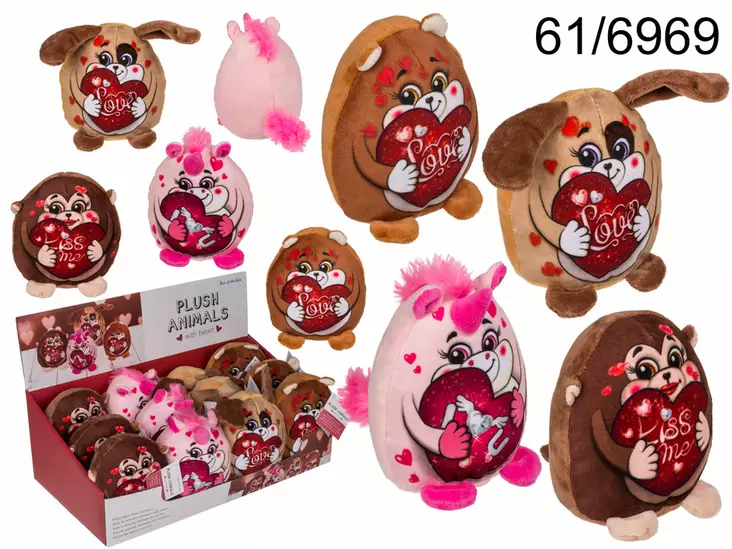 PEHMOELÄIN JA SYDÄN 13 cm - Pehmolelut - 4029811454693 - 1