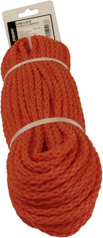 Palmikoitu polyeteeniköysi 6mm x 50m - Köydet ja narut - 6408586500633 - 1