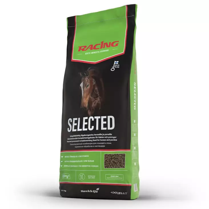 RACING SELECTED 20 Kg - Hevosrehut ja pelletit - 6417679046613 - 1