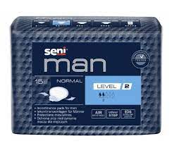 SENI MAN NORMAL LEVEL 2 INKOTINENSSISUOJA MIEHILLE 15 kpl - Inkositeet ja -housut virtsankarkailuun - 5900516801663 - 1
