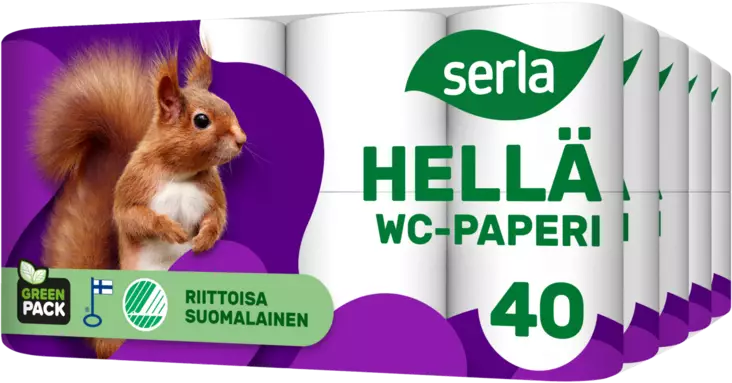 SERLA HELLÄ WC-PAPERI 8/40 - WC-paperit - 6414301024803 - 1