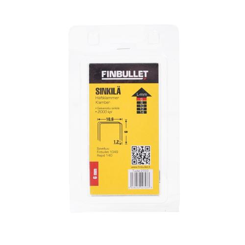SINKILÄ 140 6mm 10,6mm 2000kpl - Niittipistoolit ja niitit - 6438152027233 - 1