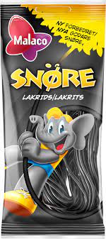 SNÖRE LAKRITSINAUHA 94G - Makeispussit, -patukat ja tikkarit - 5700417990233 - 1