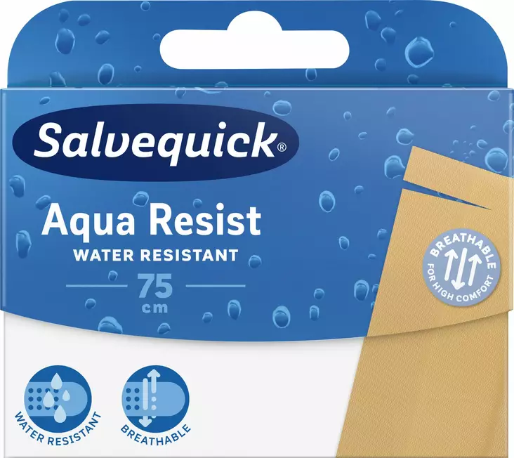 Salvequick Aqua Resist leikatt muovilaastari 75 cm - Ensiaputuotteet - 7310615062243 - 1