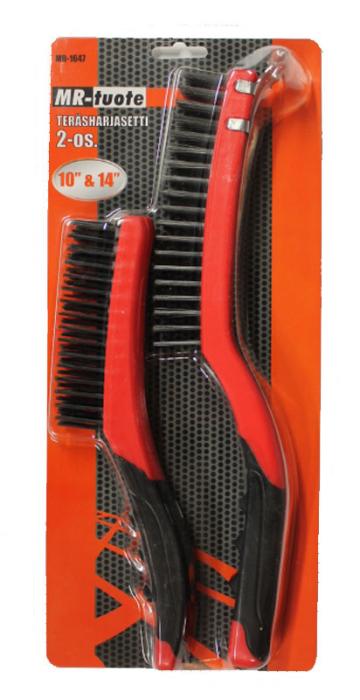 TERÄSHARJASETTI 2-OS. - Maalikaapimet ja teräsharjat - 6430032154213 - 1