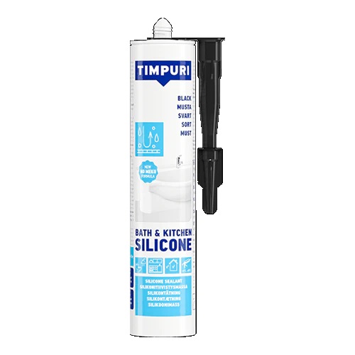 TIMPURI Bath & Kitchen silik musta 310ml - Silikonit - 6418091031263 - 1