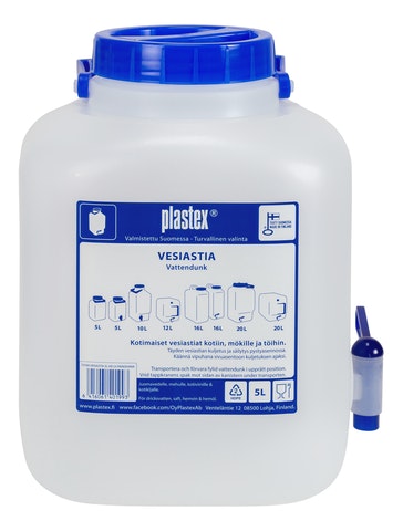 VESIASTIA 5L HD LV PAINOHANA - Juomapullot ja säiliöt - 6416061401993 - 1