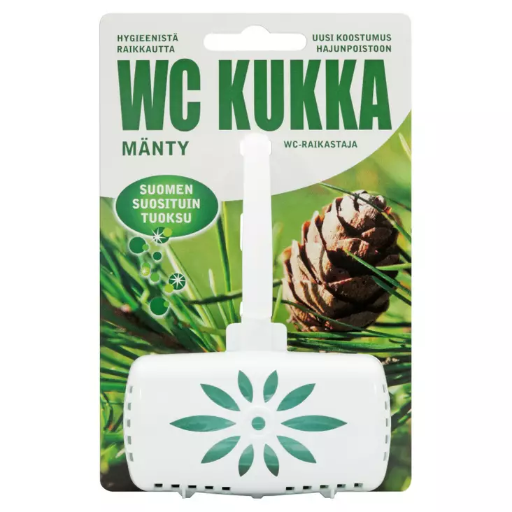 WC-Kukka 50g Mänty wc-raikastin - WC:n puhdistus ja putkenavaajat - 7310790091663 - 1