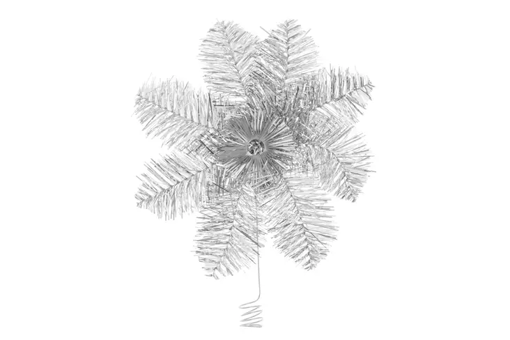Winteria Latvatähti hopea 25 cm - Joulukuusen koristeet - 6410412716323 - 1