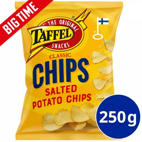 Taffel Chips Classic 250 g - Sipsit - 6410380041663 - 1