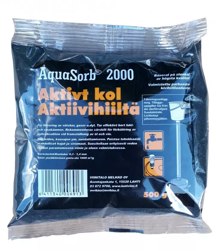 AQUASORB AKTIIVIHIILI - Viininvalmistus - 6411340006913 - 1