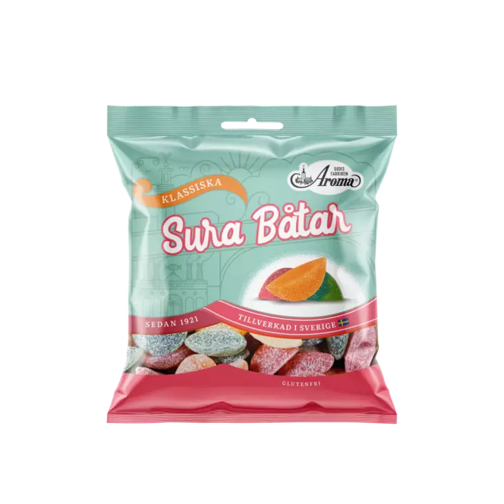 AROMA SOUR-VENEET 80G - Makeispussit, -patukat ja tikkarit - 7312990002883 - 1