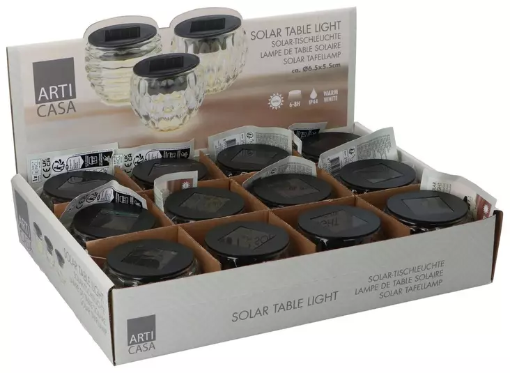 Arti Casa Solar pöytävalo kristalli - Hyönteiskarkoittimet ja -pyydykset - 8711252261843 - 1