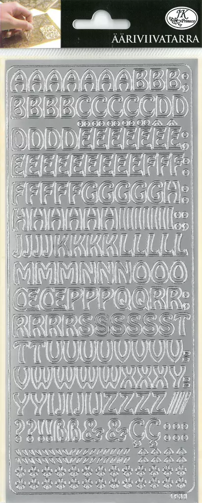 ÄV-TARRA KIRJAIMET hopea - Tee-se-itse DIY - 6417715093113 - 2
