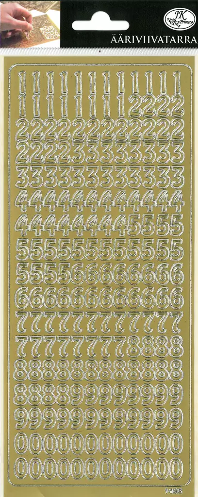 ÄV-TARRA NUMEROT kulta - Tee-se-itse DIY - 6417715093083 - 2