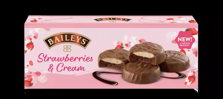 BAILEYS STRAWBERRY CREAMS KEKSI 128G - Makeat keksit - 5060250347183 - 1