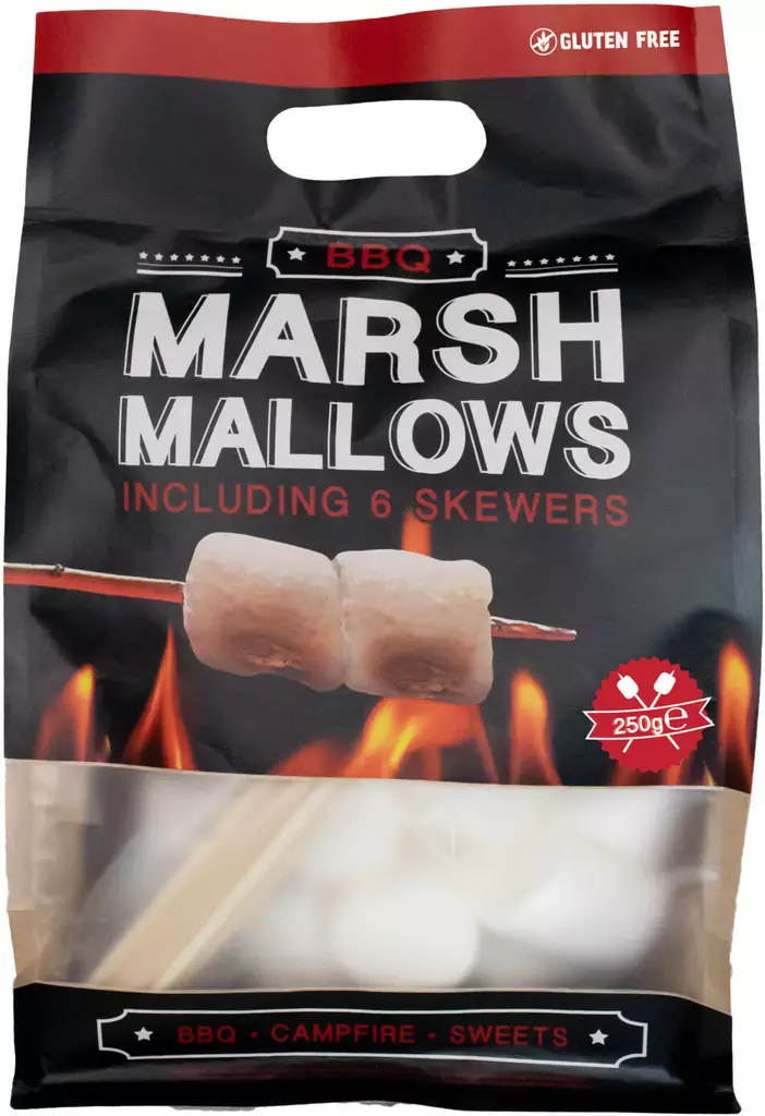 BBQ-vaahtokarkkipussi 250 g - Makeispussit, -patukat ja tikkarit - 8713305817373 - 1