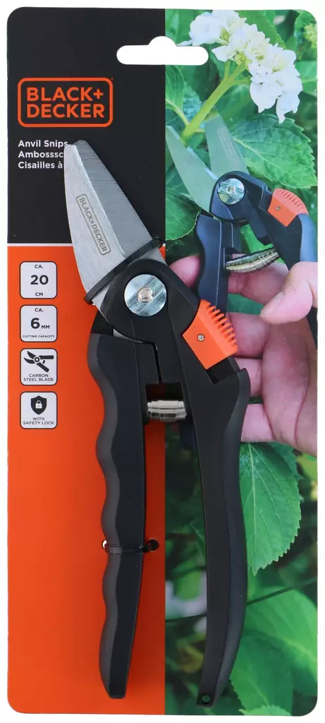BLACK+DECKER Alasinmalliset oksasakset - Puutarhasakset, oksaleikkurit ja -sahat - 8711252436623 - 1