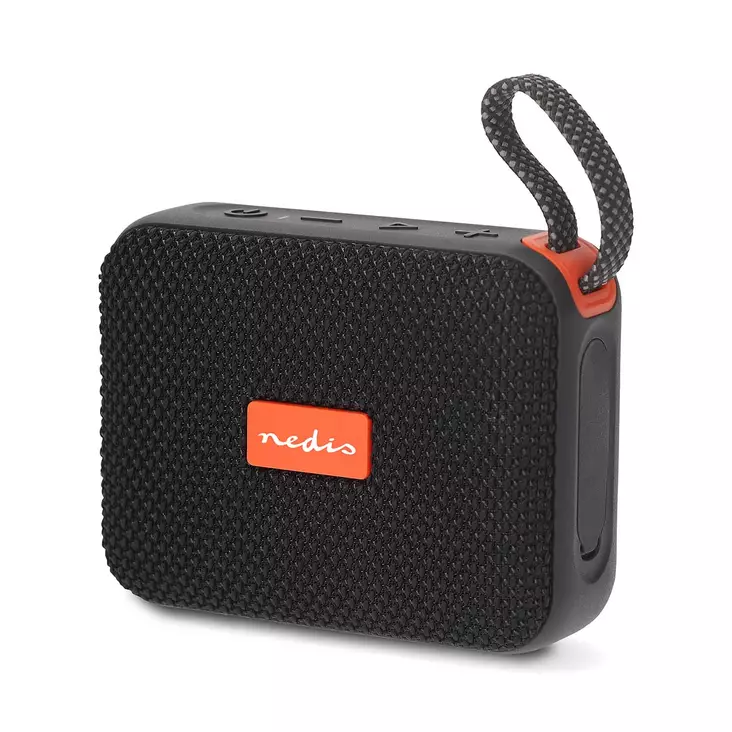 Nedis Bluetooth-kaiutin 10 W, IPX7, musta/oranssi - Langattomat kaiuttimet - 5412810475353 - 1