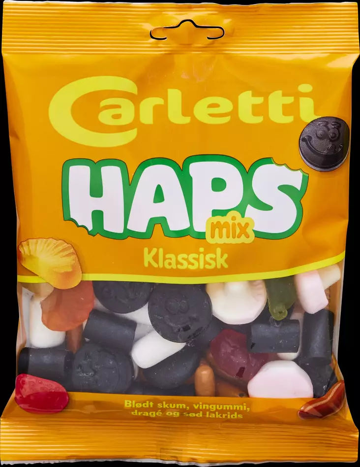 Carletti Haps Klassikko makeissekoitus - Makeispussit, -patukat ja tikkarit - 5701049541893 - 1