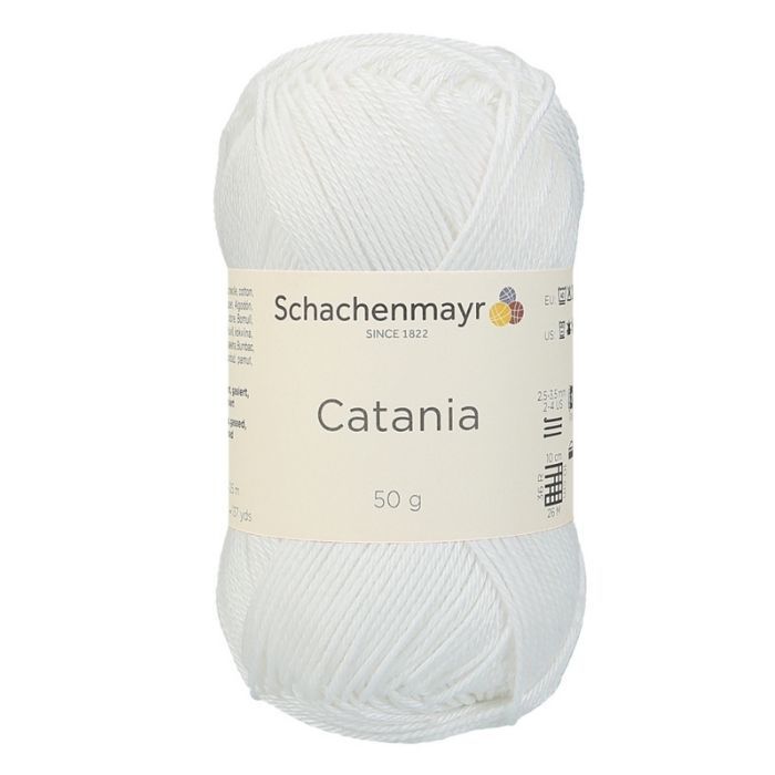 Catania Puuvillalanka valkoinen - Neulelangat ja virkkuulangat - 4012184210003 - 1