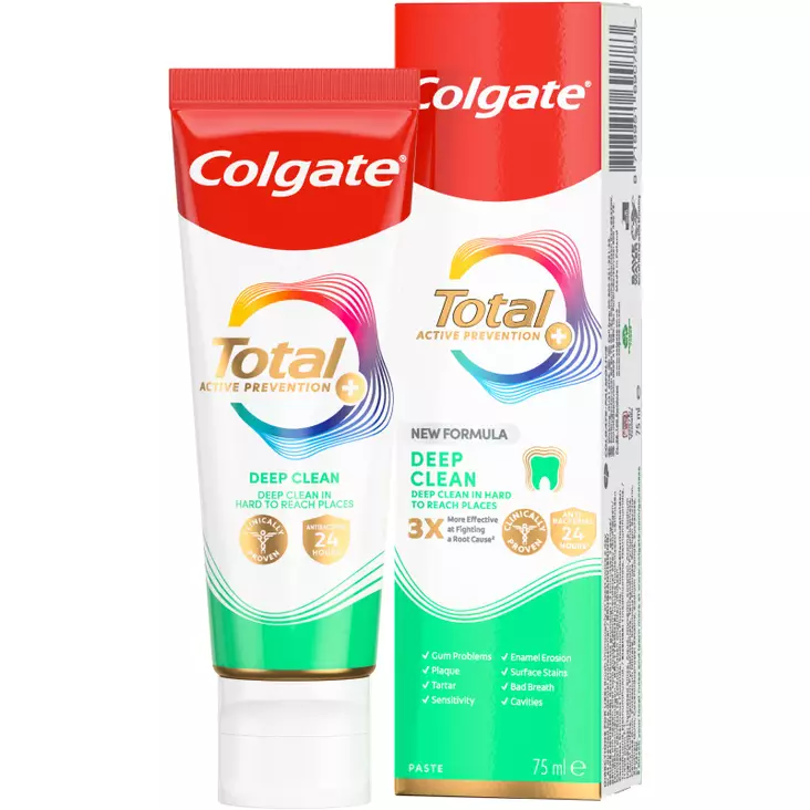 COLGATE TOTAL DEEP CLEAN 75ML - Suunhoito, hammastahnat ja -harjat - 8718951690783 - 1