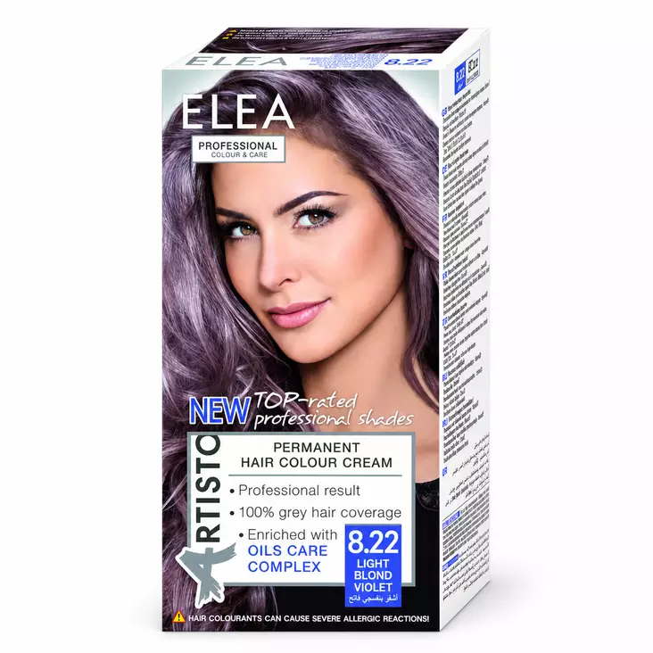 ELEA Artisto Light blonde violet 8,22 - Hiusvärit - 3800708382463 - 1