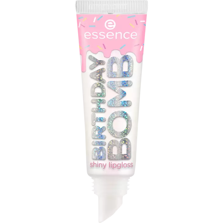 Essence BIRTHDAY BOMB shiny lipgloss 01 - Meikit - 4059729518613 - 1