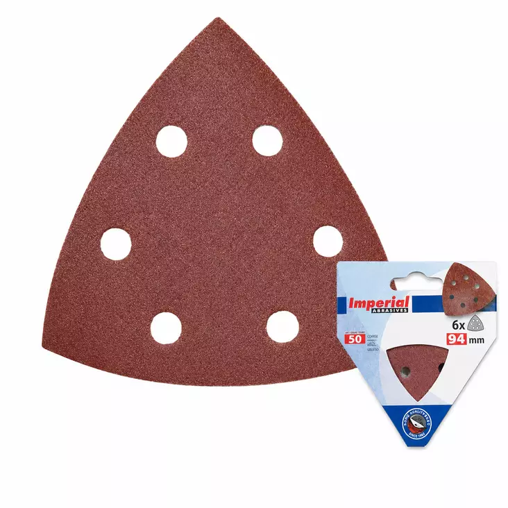 Hiomakolmio 94mm 6kpl K50 - Hiomapaperit - 8010626031403 - 1