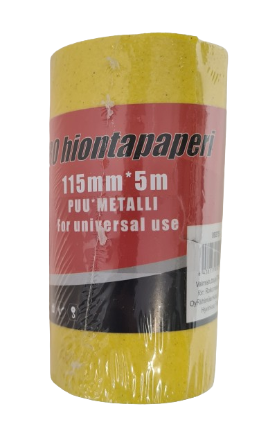 HIOMAPAPERI P120 115mmX5m - Hiomapaperit - 6438159892773 - 1
