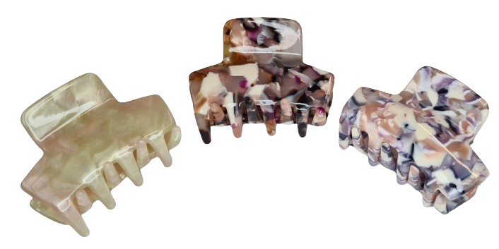 HIUSKLIPSI 5 cm MARMORI - Korut ja hiusasusteet - 6438159366243 - 1