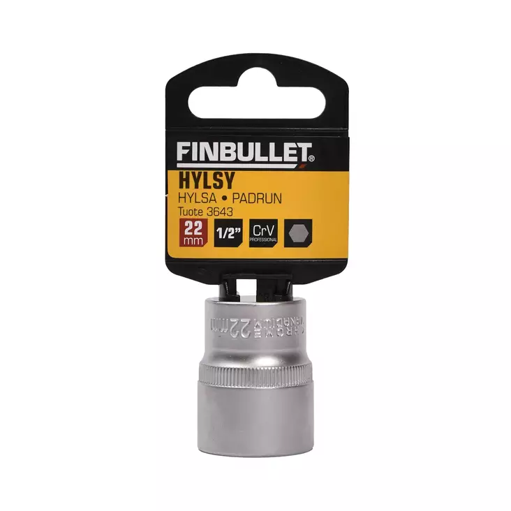 Hylsy 1/2" 22 mm - Hylsytyökalut - 6438152036433 - 2