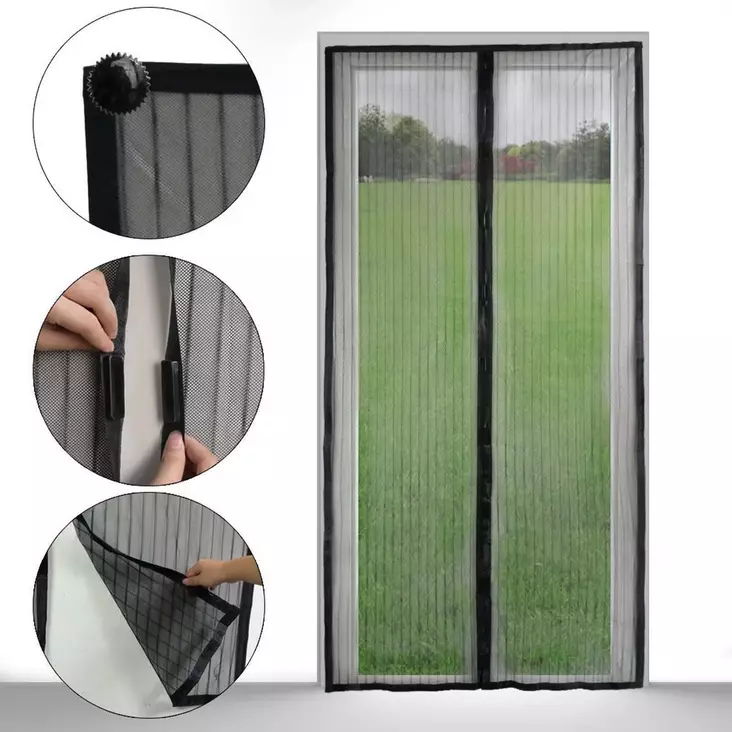 Itikka oviverho 100x210cm magneetilla - Hyönteiskarkoittimet ja -pyydykset - 6438168087023 - 1