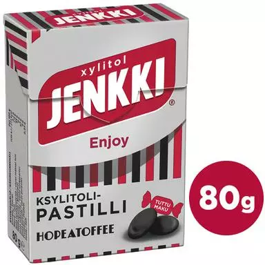 JENKKI ENJOY HOPEATOFFEE 80G KSYLITOLI - Purukumit ja pastillit - 6420256016923 - 1
