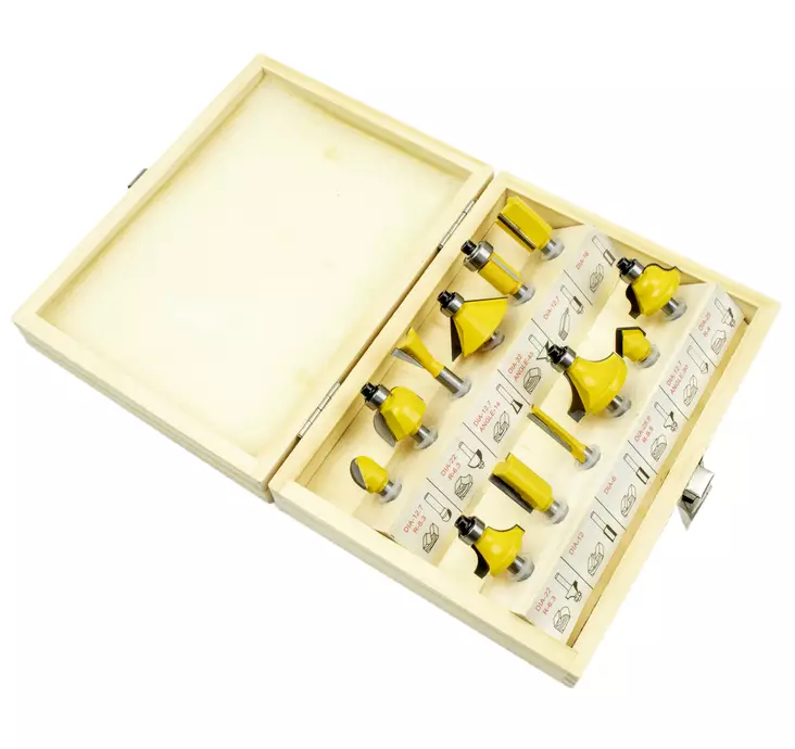 JYRSINTERÄSARJA 12-OS. 6 MM KARA - Yläjyrsin ja yläjyrsimen terät - 6430058040033 - 1