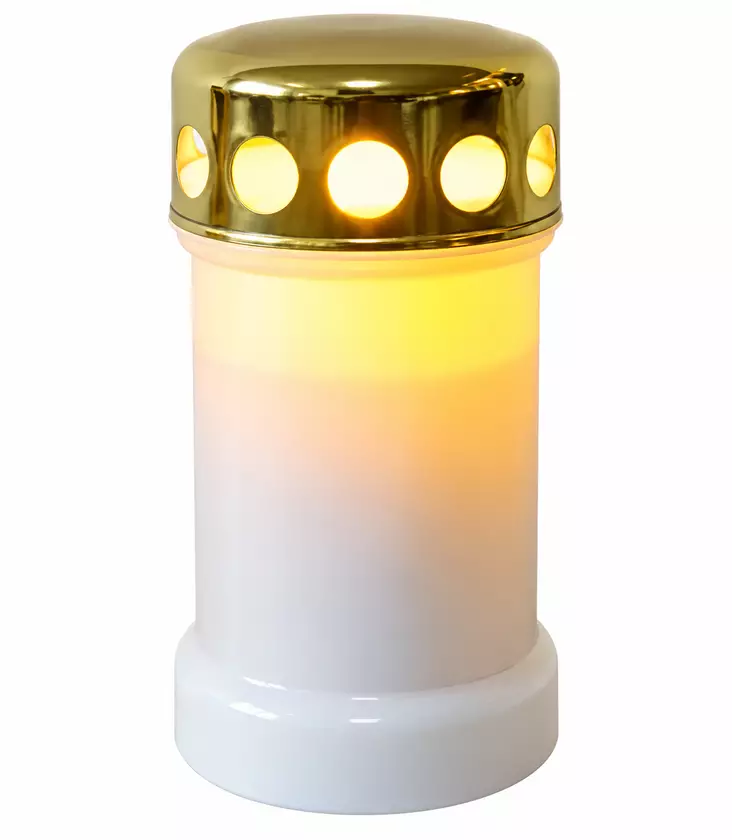 LED-hautakynttilä 7,3 × 13,3 cm – hämäräkytkin ja ajastin - LED-kynttilät - 6438506023263 - 1