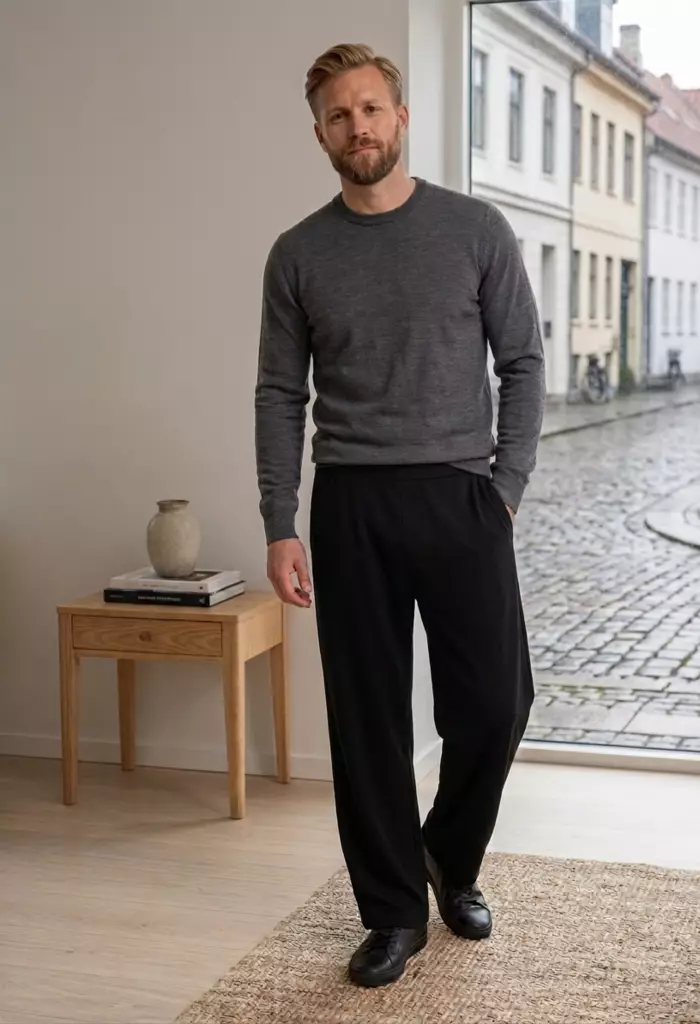 M.trikoo salihousut Basic L black - Miesten college-ja verryttelyhousut - 6419285585883 - 1