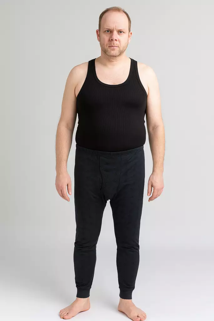 Miesten pitkät alushousut Mikko sininen useita kokoja - Miesten pitkät alushousut ja kerrastot - 0000000007123 - 1