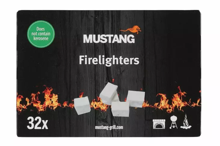 Mustang Sytytyspala valkoinen 32 kpl - Sytytystarvikkeet - 6410416384023 - 1