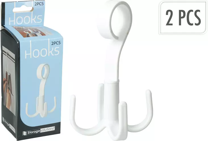 Naulakkokoukku setti 2-osainen - Ripustuskoukut - 8721037795043 - 1