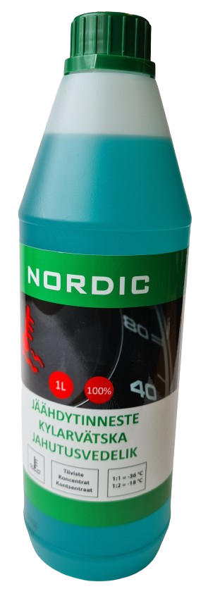 Nordic Jäähdytinneste 100% 1L - Jäähdytysnesteet - 4742516001213 - 1